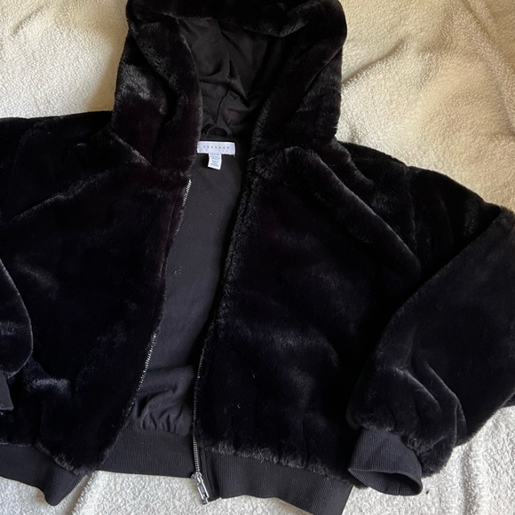 TopShop Faux Fur Jacket - Picture 3 of 6